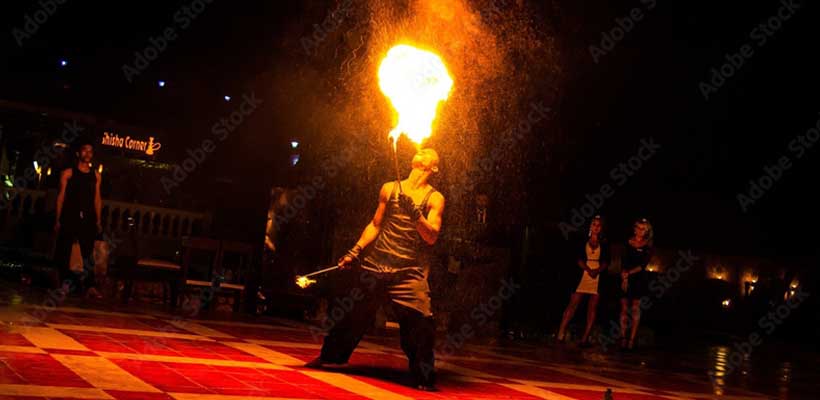VIP Desert Safari 7 Evening Desert Safari Dubai - Fire Show Performance